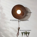 Axyaa Modern Nordic Wooden LED Wall Lamp Glass White Stair Light for Living Room