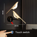 Axyaa Nordic Bird Wall Light 360° Rotation, Rotatable Sconce for Bedroom and Parlor