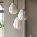 Axyaa Nordic Wabi Sabi Fabric LED Pendant Lights Chandelier for Dining Room