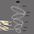 Axyaa Nordic Stair Chandelier Living Room Bedroom Dining Room Pendant Lights Ceiling Light