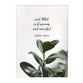 Axyaa Islamic Botanical Canvas Wall Art with Tulip and Eucalyptus - Green Leaf Quran Décor