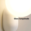 Axyaa Small Cream LED Bedside Wall Lamp Modern Minimalist Decorative Sconces