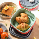 Axyaa Silicone Air Fryer Pan Liner for Oven Baking Tray & Pizza Chicken Mould