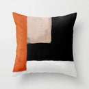 Axyaa Minimal Line Abstract Sun Pattern Plush Pillow Case