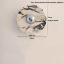 Axyaa Modern Nordic Wooden LED Wall Lamp Glass White Stair Light for Living Room
