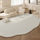 Axyaa Plush Cream Bedroom Rug: Soft Fluffy Carpet for Living Room & Bedside