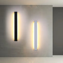 Axyaa Modern LED Wall Lights - Black-White Indoor Rectangle Lamps
