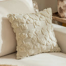Axyaa Autumn Maple Leaf Plush Pillowcase - Three-Dimensional Embroidered Sofa Cushion Cover