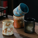 Axyaa Coarse Pottery Coffee Cup Espresso Ceramic Cup - Retro Japanese Style