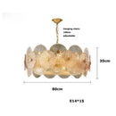 Axyaa Glass Collection Chandelier Hanging Lamp Dimmable Suspension Luminaire