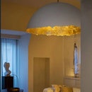 Axyaa Sphere Pendant Light - Elegant Acrylic Resin Hanging Lamp for Studio or Restaurant