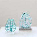 Axyaa Geometric Mesh Glass Vase - Home Decoration Terrarium & Hydroponics