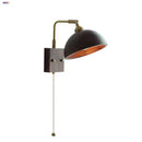 Axyaa Rotatable Vintage LED Wall Sconce Walnut Wood Loft Bedroom Light