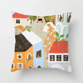 Axyaa Women Flower Oil Painting Decorative Pillowcase for Home Sofa Decor