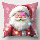 Axyaa LED Light Luminous Pillowcase with Cute Christmas Cartoon Design
