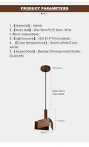 Axyaa Metal Pendant Lights: Art Decor LED Chandeliers for Dining Room, Bedroom, Study