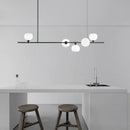 Axyaa Nordic Black Glass Ball Pendant Light for Home Decor and Lighting