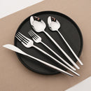Axyaa 32Pcs Stainless Steel Cutlery Set Silverware Flatware Dinnerware Kit