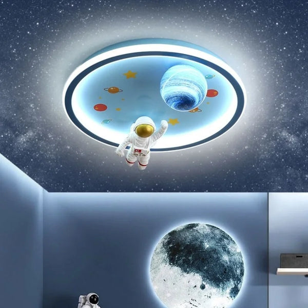 Axyaa Nordic Space Cartoon Chandelier for Kids Room LED Ceiling Lights