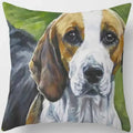 Cute Dog Pattern Square Pillow Covers For Home Decor by Axyaa