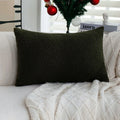 Axyaa White Plush Fur Cushion Cover - Nordic Style Sofa Pillowcase