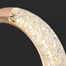 Axyaa Moon Design Acrylic LED Chandelier for Modern Living Spaces