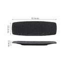 Axyaa Rock Texture Ceramic Sushi Dessert Plate Set for Molecular Cuisine Restaurant