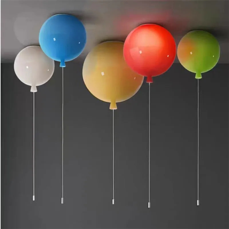 Axyaa Balloon Lamp: Fun Nordic LED Light for Kids' Room & Bedroom