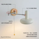 Axyaa Cream Wind Rocker Arm LED Wall Lamp