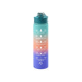 Axyaa Gradient Color Sports Water Bottle with Straw and Handle