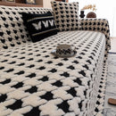 Axyaa Bohemian Jacquard Plush Throw Blanket for Sofa & Furniture protection