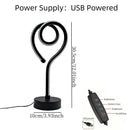 Axyaa Heart-Shaped Table Lamp with USB Three-Color Dimming - Ideal for Bedroom, Study, Living Room