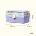 Axyaa Nail Polish Organizer - Lockable Container for Art, Crafts, Cosmetics, and More