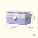 Axyaa Nail Polish Organizer - Lockable Container for Art, Crafts, Cosmetics, and More