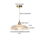 Axyaa Clear Glass LED Pendant Lights for Kitchen Island Coffee, Modern Nordic Decor