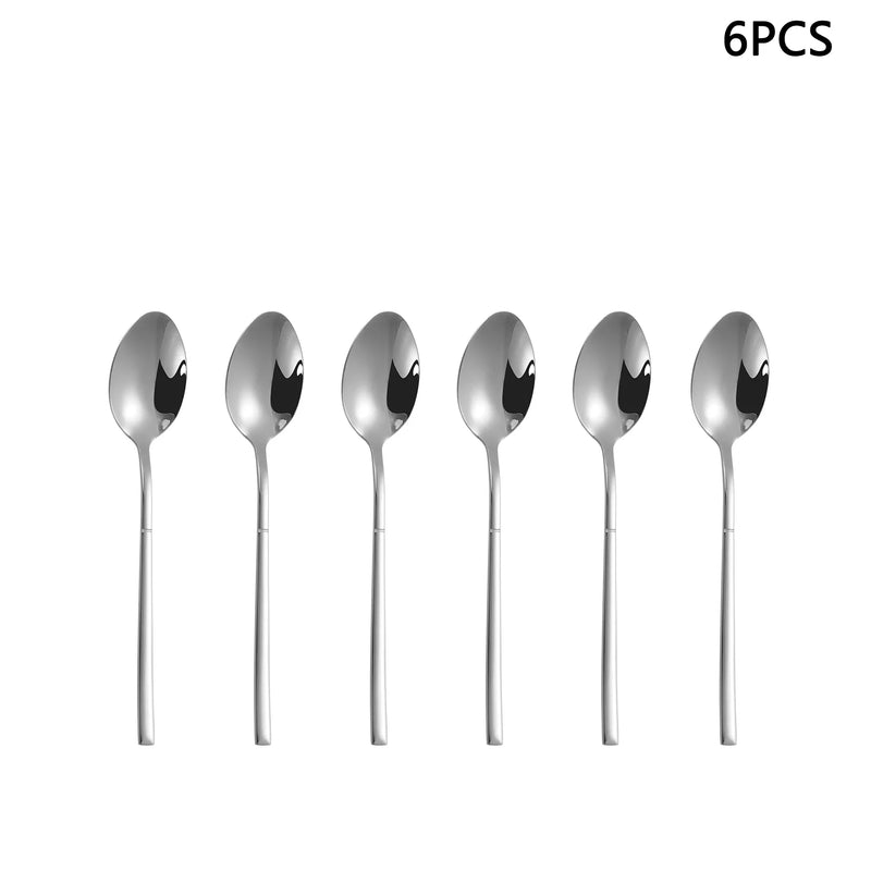 Axyaa Silver Stainless Steel Tableware Set for Home and Hotel Dining