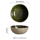 Axyaa Flame-Killed Ceramic Bowl Set: Salad, Dessert, Snack, Pasta Serving Bowls