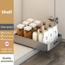 Axyaa Kitchen Sliding Dish Rack Drawer Bowl Storage Shelf with Rail