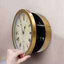 Axyaa Vintage Wall Clock Hidden Safe Large Secret Security Box for Valuables