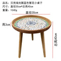 Axyaa Handmade Rattan Shells Coffee Table - Nordic Style Home Decoration