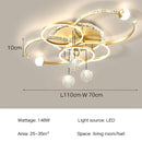 Axyaa Modern LED Acrylic Ceiling Lights for Home and Shop Decor
