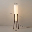 Axyaa Nordic Solid Wood Living Room Sofa Floor Lamp