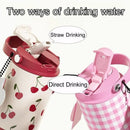 Axyaa Cute Tumbler 750ML Vacuum Insulated Stainless Steel Thermos Bottle
