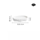 Axyaa Rock Texture Fish Oval Plate Set Molecular Cuisine Tableware
