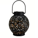 Solar LED Lantern Lights for Garden Decor by Axyaa - Waterproof Metal, Hanging Projection Lights