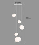 Axyaa Modern LED Ceiling Pendant Light Chandelier for Bedroom and Dining Room
