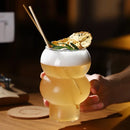 Axyaa Gourd Cocktail Glass Clear Wine Champagne Drinking Cup Bar Home Drinkware