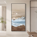 Abstract Heavy Texture Oil Painting Palette Knife Canvas Art Mural Light Wall Picture by Axyaa.