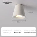 Axyaa Terrazzo Micro-Cement Ceiling Light for Minimalist Commercial Spaces