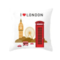 Axyaa London Cushion Cover: British Style Sofa Decor, Home Party Decoration Pillow Case